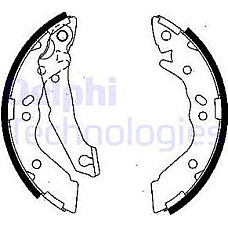Set saboti frana spate se potriveste. HYUNDAI ACCENT ACCENT I PONY PONY - EXCEL 1.3-1.5 10.89-01.00 HYUNDAI ACCENT I (X-3), Hatchback, 05.1994 - 12.2002 Delphi LS1836
