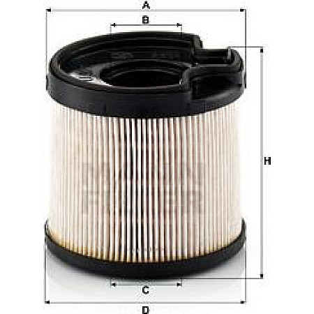 Filtru combustibil CITROEN BERLINGO BERLINGO-MINIVAN C5 C5 I C5 II EVASION JUMPY XANTIA XSARA XSARA PICASSO FIAT PEUGEOT 806 (221), Dubita, 06.1994 - 08.2002 Mann-Filter PU 922 x