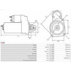 Electromotor CITROEN C4 Picasso I (UD_), Dubita, 10.2006 - 12.2015 AS-PL S3005