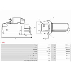 Electromotor CITROEN C6 (TD_), Sedan, 09.2005 - 12.2012 AS-PL S3085