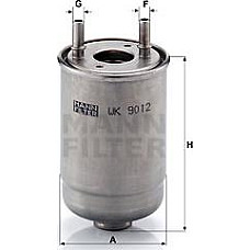 Filtru combustibil cu garnitura RENAULT FLUENCE GRAND SCENIC III MEGANE III SCENIC III SUZUKI GRAND VITARA II 1.5 RENAULT MEGANE III (DZ0/1_), Compartiment, 11.2008 - Mann-Filter WK 9012 x