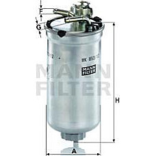 Filtru combustibil SEAT CORDOBA IBIZA III SKODA FABIA I FABIA I PRAKTIK VW POLO POLO IV 1.4D-1.9D 11.99-04.12 SKODA FABIA I Praktik (6Y5), Furgon/Estate, 01.2000 - 12.2007 Mann-Filter WK 853/12 z