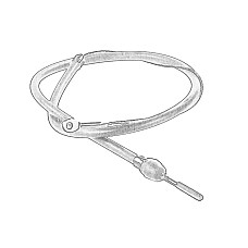 Cablu, frana de parcare Cablu frana de mana 2160mm IVECO DAILY II 8140.43. 05.96-05.99 OEM 93812536Z