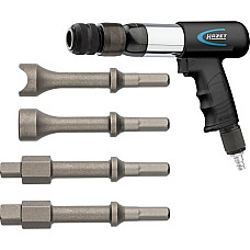 Altele - unelte cu actionare pneumatica Pneumatic impact hammer with a set of chisels HAZET HAZ 9035V/5