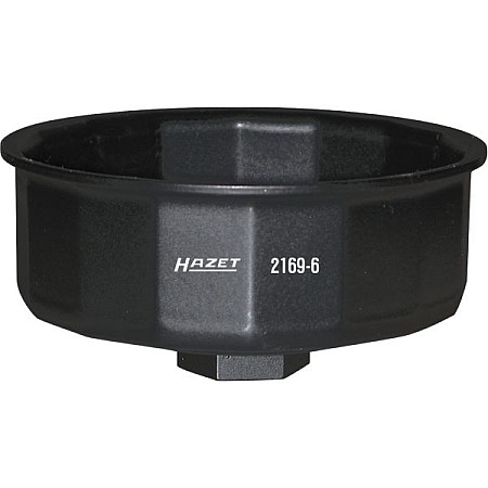 "Cheie filtru ulei Oil filter wrench bell-shaped socket / drive: 1/2"" number of teeth: 16 application: oil filter" HAZET HAZ 2169-6