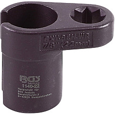 Cap Cheie Sonda Lambda | In Unghi | 12,5 Mm (1/2") Actionare Patrat Dublu | 22 Mm | Fanta 11 Mm