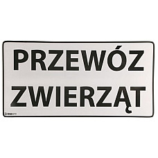 "Semn de avertizare Warning/information boardWarning/information board 1pcs ""Live stock transport"" 250mm x 500mm" CARGOPARTS CARGO-T061
