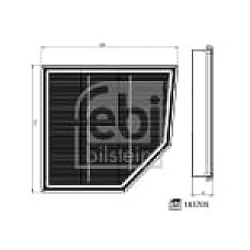 Filtru aer de aer  BMW 2 U06 X1 U11 1.5-2.0H 11.21- FEBI BILSTEIN 183705