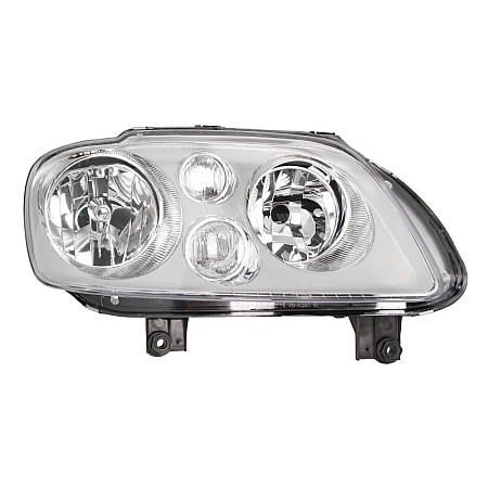 Far Lampa frontala Dreapta H7/H7 electric fara motoras culoare insert: cromat culoare semnalizator: portocaliu VW CADDY III CADDY III/MINIVAN TOURAN -10.06 TYC TYC 20-0387-25-2