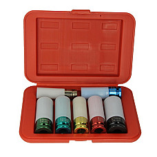 "Set scule Set tubulare impact Hexagonal dimensiune tubulara: 1/2"" 7 buc cu pereti subtiri lung" PROFITOOL 0XAT6002