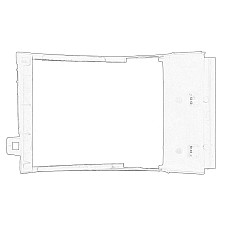 Deflector de aer, radiator ulei Air flow control module for intercooler DACIA LOGAN II SANDERO II 10.12- OE RENAULT 21 55 850 27R