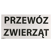 Autocolant de avertizare Transport of animals sticker 1pcs 50cm x 25cm CARGOPARTS CARGO-T062