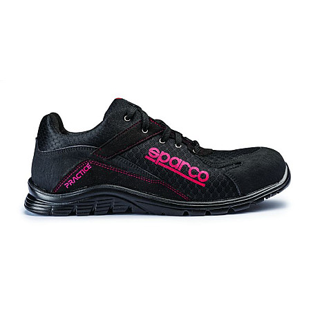 Protectia picioarelor SPARCO incaltaminte de protectie PRACTICE marime 47 categorie protectie S1P SRC material microfibra net culoare negru botul compozit TEAMWORK 07517 NRNR 47