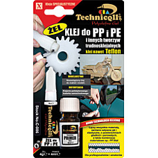 Adeziv pentru materiale plastice Adeziv din plastic dur 20 ml destinat pentru: ABS EVA PCV PUR TR dizolva partial suprafetele conectate TECHNICQLL TE C-086 4G+4ML