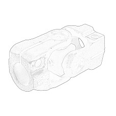 Articulatie, arbore de directie Racordul arborelui coloanei de directie MERCEDES ACTROS MP4 / MP5 471.943-OM936.916 07.11- OE DB TRUCK 960 460 00 57