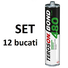 Adeziv pentru sticla TEROSON Adeziv pentru montarea sticlei auto geamuri cartus 310ml timp uscare: 6 hrs TEROSON TER BOND480 310ML K12PCS
