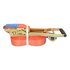 Chinga fixare Transporting belt 10m/95+05m ERGO2 rated voltage power Stf: 550daN strength: 2500/5000daN with a a ratchet CARGOPARTS PK10M-01-5T-LH/2