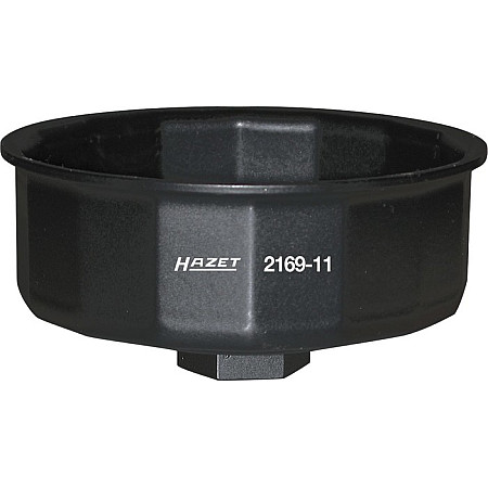 "Cheie filtru ulei Oil filter wrench bell-shaped socket / drive: 1/2"" range: 84 mm min. size: 84 mm max. size: 97 mm number of teeth: 14 application: oil filter" HAZET HAZ 2169-11