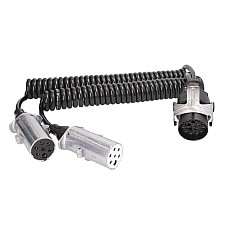 &quot;Cablu infasurat Sirma electrica spiralata poliuretan lungime de lucru 35m lungime maxima 45m priza cu fire &quot;&quot;N&quot;&quot; si &quot;&quot;S&quot;&quot; 15/7/7 24 V 9 pini activi&quot; TRUCKLIGHT AD-1