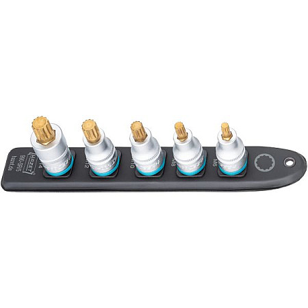 "Set chei tubulare Sockets set 5 pcs socket / drive: 1/2"" short profile: SPLINE / XZN spline / XZN size: M10 M12 M14 M6 M8 packaging: bar" HAZET HAZ 990-SR/5