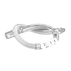 Furtun frana Furtun/conducta de frana Dreapta/Stanga Fata flexibil IVECO DAILY I DAILY II 01.78-05.99 OEM 93822393Z