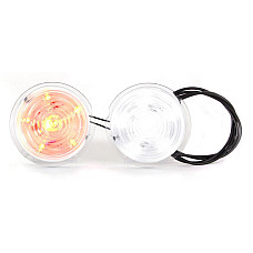 Ansamblu lumini, bec parcare/pozitie Clearance light elements insert LED 12/24V for the W74.1 oraz W74.2 models red white with wire cable length: 033m WAS 545/II W74.1I2