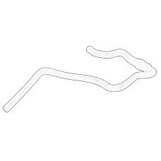 Cuplaj conducta lichid racire Cooling system rubber hose by the additional electric cooling pump RENAULT ESPACE IV LAGUNA II VEL SATIS 2.0 06.02- OE RENAULT 82 00 133 998