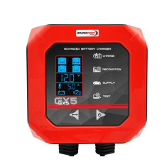 Aparat de incarcat bateria de acumulatori Battery charger charging voltage: 12 V LEMANIA ENERGY charging current: 5A power supply: 230V battery type: AGM/EFB/LiFePO4/VRLA/WET LEMANIA ENERGY 0XLMGX5