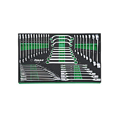 Unelte (inserturi) pentru carucioare Introduceti tava cu instrumente pentru carucior cheie cu soclu cheie deschisa 49 szt. dimensiune cartus: 570x410 mm HANS TTF-49