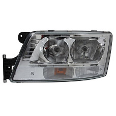Far Headlamp L 2*H7/2*LED/PY21W electric with motor with daytime running light insert colour: chromium-plated MAN TGX I 09.16-09.21 ZKW 640.07-000.95