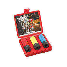 "Set scule Set tubulare impact Hexagonal dimensiune tubulara: 1/2"" 3 buc lung impachetare: cutie de plastic" MILWAUKEE 4932451568