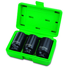 "Set scule Set tubulare impact 12pt dimensiune tubulara: 1/2"" 3 buc lung" TOPTUL GDAI0303