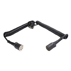 &quot;Cablu infasurat Sirma electrica spiralata poliuretan lungime de lucru 45m lungime maxima 52m 24V priza cu fire &quot;&quot;N&quot;&quot; si &quot;&quot;S&quot;&quot; 15/7/7 24 V 9 pini activi&quot; TRUCKLIGHT 