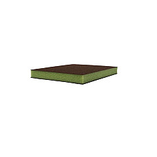 Abrazivi Abrasive sponge: sheet two-sided abrasive material gradation: P320 thickness:13 size:120 x 98mm colour: brown/green on a sponge packaging 24 pcs PROFIRS PROFESSIONAL 0RS800-320P