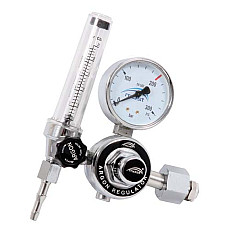 Accesorii si materiale pentru sudare Regulator de presiune a sticlei - Ar / CO2 cu rotametru cutie cantitate per impachetare: 1buc GOLD 6236000200