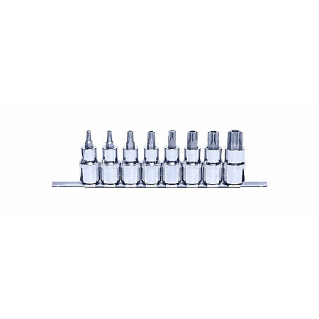 "Set chei tubulare Bit sockets set 8 pcs socket / drive: 1/2"" profile: TORX TAMPER T27H T30H T40H T45H T50H T55H T60H T70H packaging: bar" PROFITOOL 0X43655MR08