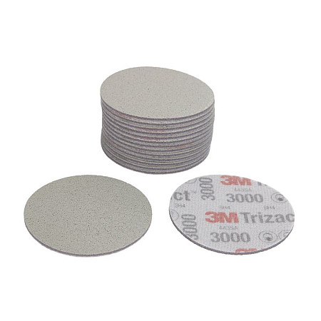 Abrazivi Disc abraziv Trizact disc P3000 diametru: 75mm culoare: gri 15buc numar gauri: 0 3M 3M50415P