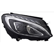 Far Headlamp L LED electric with motor no DRL LED module no LED controller MERCEDES C-KLASA W205 12.13-12.18 TYC TYC 20-16550-06-9