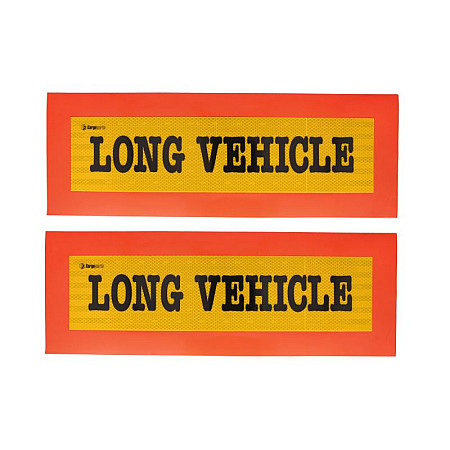 Autocolant de avertizare Informative sticker LONG VEHICLE 2pcs 565cm x 20cm CARGOPARTS CARGO-T151