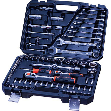 "Set scule Set of tools socket / drive: 1/2 1/4"" number of tools: 82 szt." PROFITOOL 0X2M131BC82
