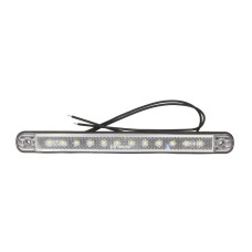 Lampa gabarit Outline marker lights L/R shape: rectangular white LED 12/24V WAS 826 W115