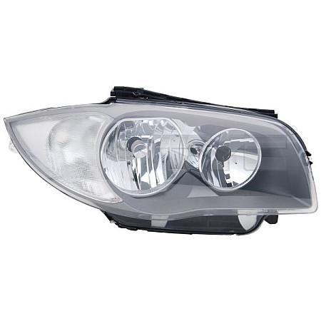 Far Lampa frontala Dreapta H7/H7 automat electric fara motoras culoare insert: negru BMW 1 E81 1 E82 1 E87 1 E88 01.07-03.09 TYC TYC 20-0649-15-2