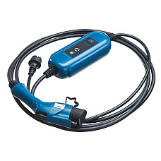 Dispozitiv de incarcare ca, vehicul electric AC charger EVSE mobile charger Akyga AK-EC-01 LCD phases quantity: 1 37kW colour: neagra/blue cable type 1 with cover with power regulation Ladowarka do samochodow elektrycznych Akyga AK-EC-01 AKYGA AK-EC-01