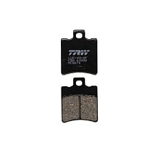 Placute frana fata/spate, utilizare: offroad/route/scooters, material: organic, 49,5x39,7x6,3mm APRILIA AMICO, AREA 51, CLASSIC, GULLIVER, HABANA, LEONARDO, MOJITO, RALLY, RS 50-250 1990-2016 TRW MCB674
