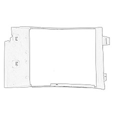 Deflector de aer, radiator ulei Air flow control module from intercooler DACIA DUSTER DUSTER/SUV 04.10- OE RENAULT 21 55 869 21R
