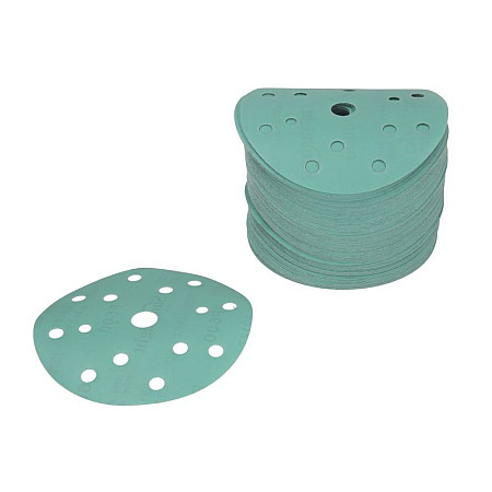 Abrazivi Disc abraziv Fine disc P600 diametru: 150mm culoare: verde pentru inlaturarea zgirieturilor de pe vopsea incolora 100buc numar gauri: 15 SUNMIGHT SUN53018