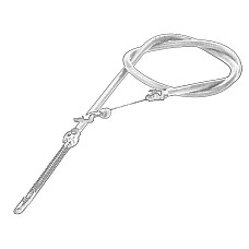 Cablu, frana de parcare Cablu frana de mana 1430mm IVECO DAILY III 8140.43N-F1CE0481E 11.01-04.06 OEM 504082064Z