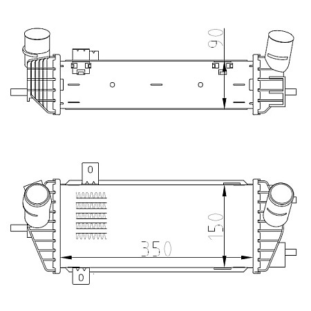 Admisie racitor de aer Supply air cooler HYUNDAI TUCSON KIA SPORTAGE IV 1.7D 06.15-09.22 NRF NRF 309070