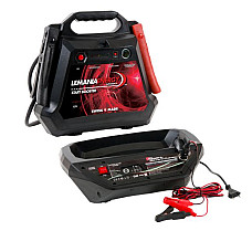 "Roboti de pornire ""BOOSTER"" Dispozitiv de pornire BOOSTER model: P27 tensiune: 12V cCA: 850A curent de pornire maxim: 2500A greutate: 98 kg Aparatul contine baterie" LEMANIA ENERGY 0XLMP232500P27