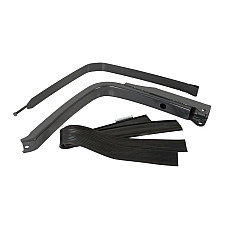 Bandou de fixare, rezervor combustibil Montare rezervor de combustibil lungime 560/640 suport complet cu clema cauciucuri PETERS 019.048-00